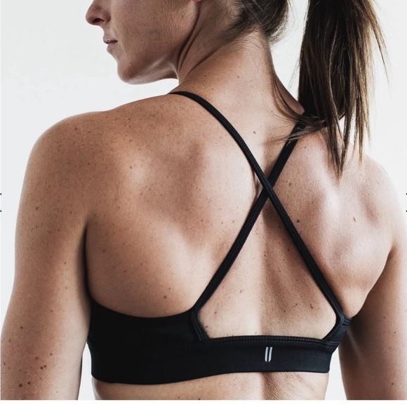 MATTE HIGH-NECK SPORTS BRA - Picture 2 of 5